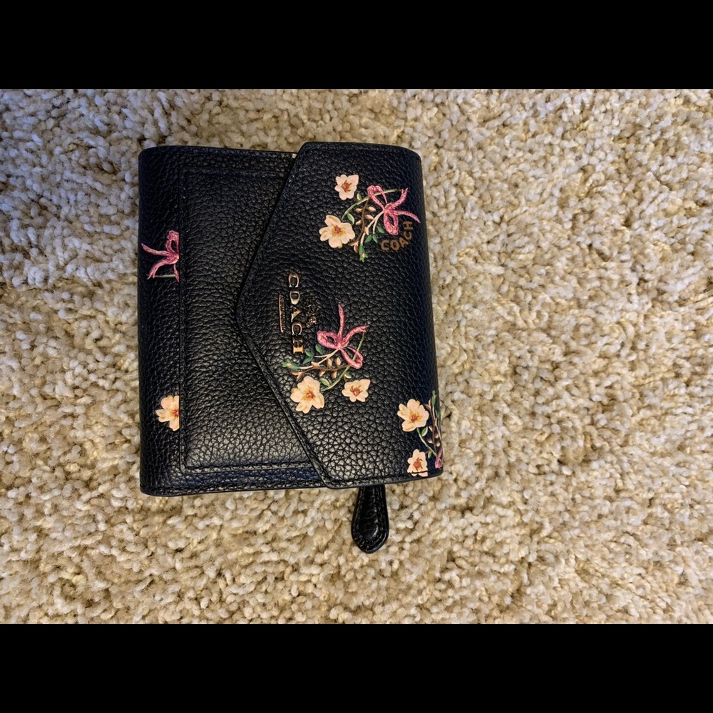 Classic Black Soft leather COACH wallet